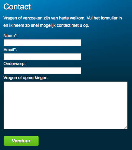 Maak eenvoudig een net “Contact” formulier op je WordPress Website