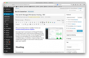 Wordpress 4.1 - pagina editor
